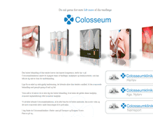 Tablet Screenshot of colosseumklinikken.dk